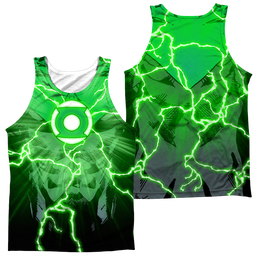 Green Lantern John Burst (Front/Back Print) - Men's All Over Print Tank Top Men's All Over Print Tank Green Lantern   