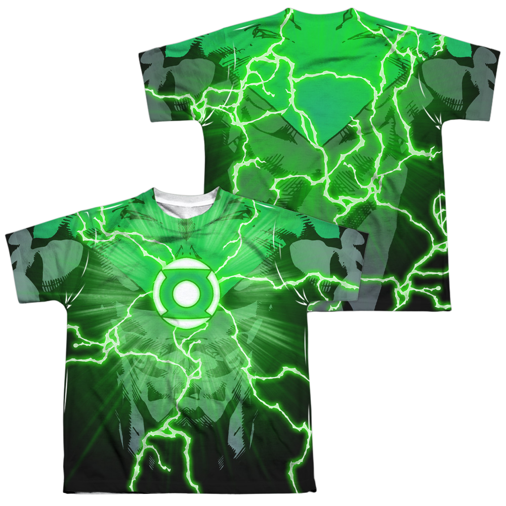 Green Lantern John Burst (Front/Back) - Youth All-Over Print T-Shirt Youth All-Over Print T-Shirt (Ages 8-12) Green Lantern   