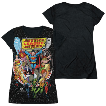 Justice League Stars juniors black back t-shirt