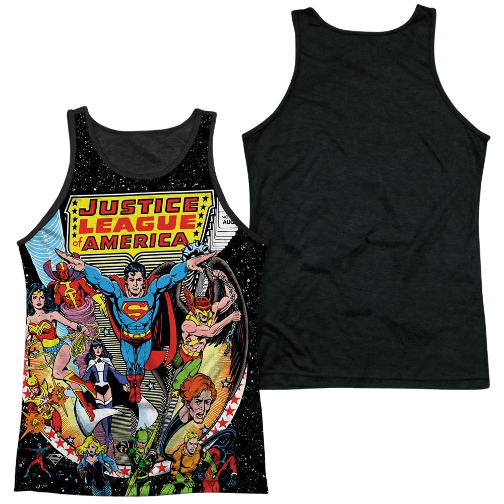 Justice League Stars Men's Black Back Tank Men's Black Back Tank Justice League   