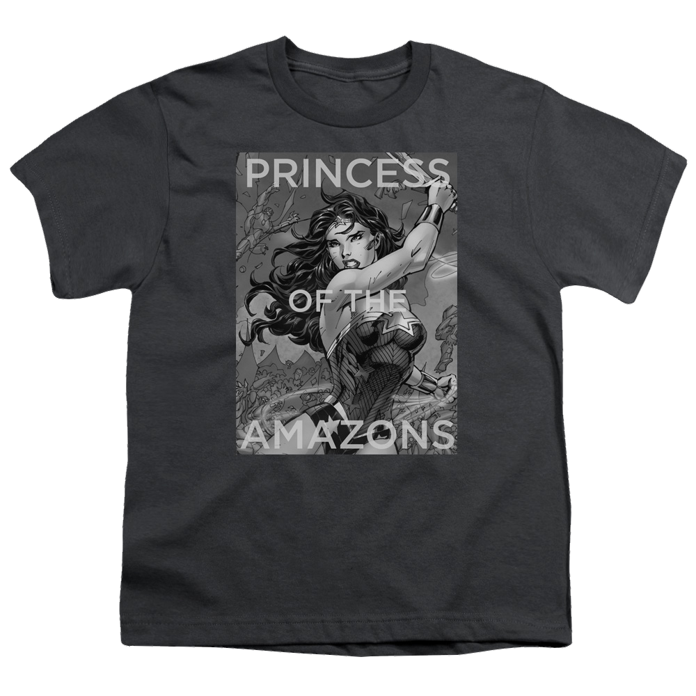 Wonder Woman Princess Of The Amazons - Youth T-Shirt Youth T-Shirt (Ages 8-12) Wonder Woman   