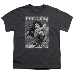 Wonder Woman Princess Of The Amazons - Youth T-Shirt Youth T-Shirt (Ages 8-12) Wonder Woman   