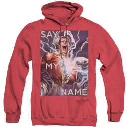 Shazam Say My Name - Heather Pullover Hoodie Heather Pullover Hoodie Shazam   
