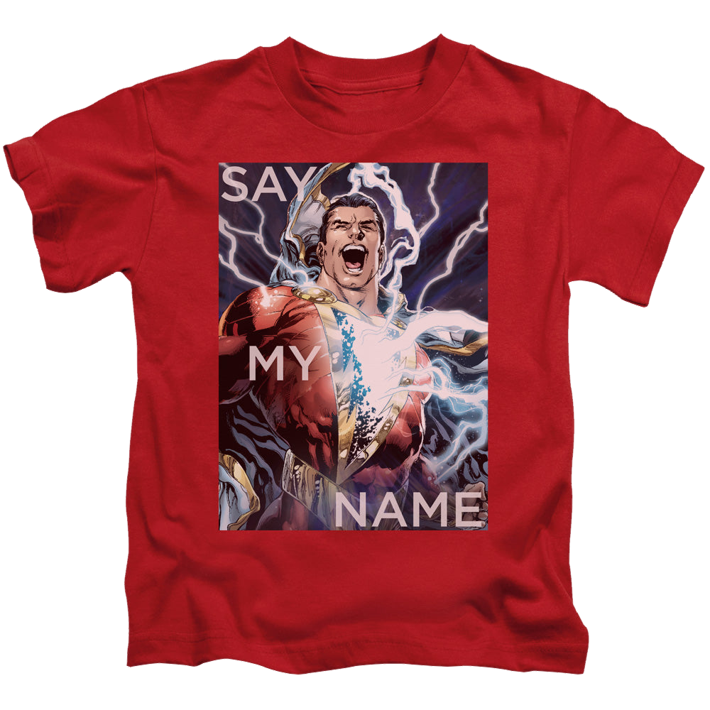 Shazam Say My Name - Kid's T-Shirt Kid's T-Shirt (Ages 4-7) Shazam   