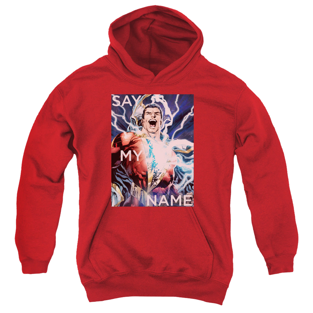 Shazam Say My Name - Youth Hoodie Youth Hoodie (Ages 8-12) Shazam   