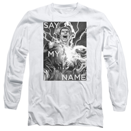 Justice League Say My Name Men's Long Sleeve T-Shirt Men's Long Sleeve T-Shirt Shazam   