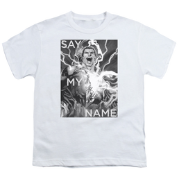 Shazam Say My Name - Youth T-Shirt Youth T-Shirt (Ages 8-12) Shazam   