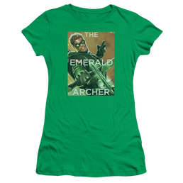 Green Arrow Trigger - Juniors T-Shirt Juniors T-Shirt Green Arrow   