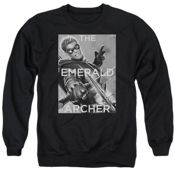 Green Arrow Trigger - Men's Crewneck Sweatshirt Men's Crewneck Sweatshirt Green Arrow   