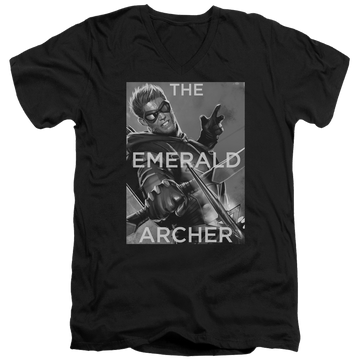 Green Arrow Trigger - Men's V-Neck T-Shirt Men's V-Neck T-Shirt Green Arrow   
