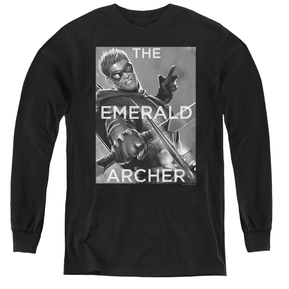 Green Arrow Trigger - Youth Long Sleeve T-Shirt Youth Long Sleeve T-Shirt Green Arrow   
