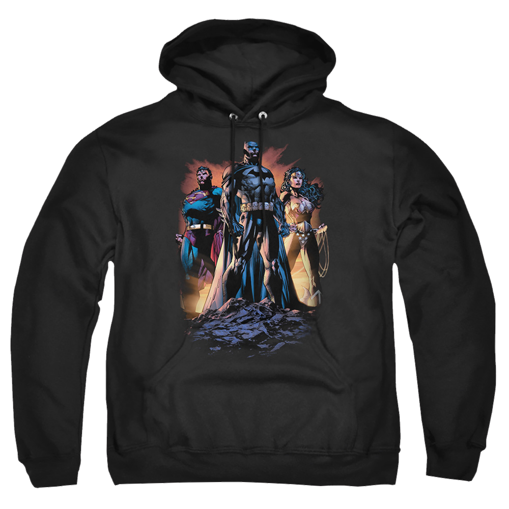 Justice League Take A Stand Pullover Hoodie Pullover Hoodie Justice League   
