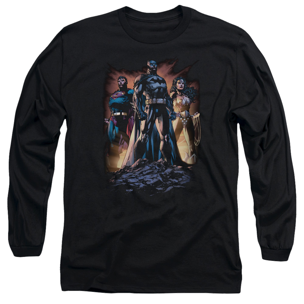 Justice League Take A Stand Men's Long Sleeve T-Shirt Men's Long Sleeve T-Shirt Justice League   