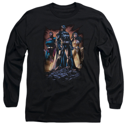 Justice League Take A Stand Men's Long Sleeve T-Shirt Men's Long Sleeve T-Shirt Justice League   