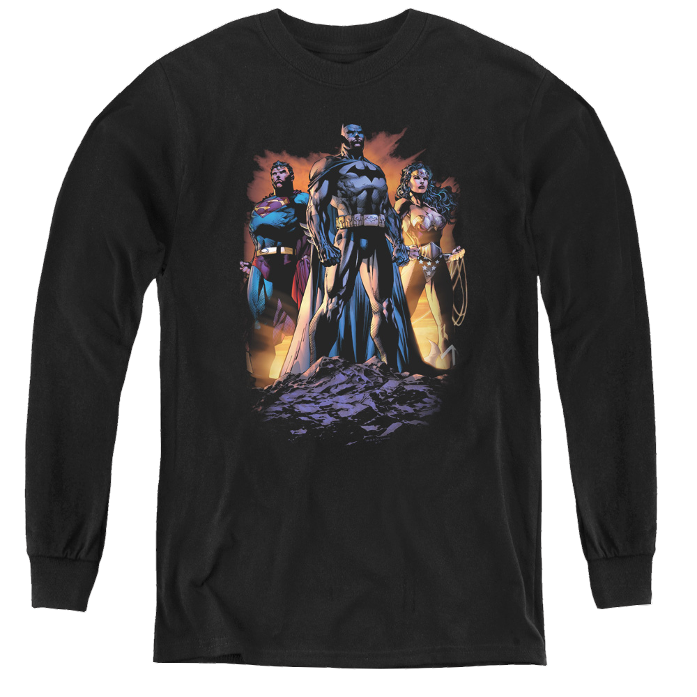 Justice League Take A Stand - Youth Long Sleeve T-Shirt Youth Long Sleeve T-Shirt Justice League   