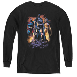 Justice League Take A Stand - Youth Long Sleeve T-Shirt Youth Long Sleeve T-Shirt Justice League   
