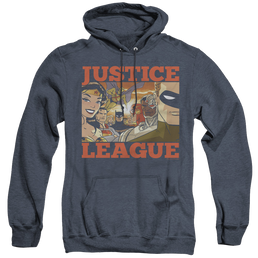 Justice League New Dawn Group - Heather Pullover Hoodie Heather Pullover Hoodie Justice League   