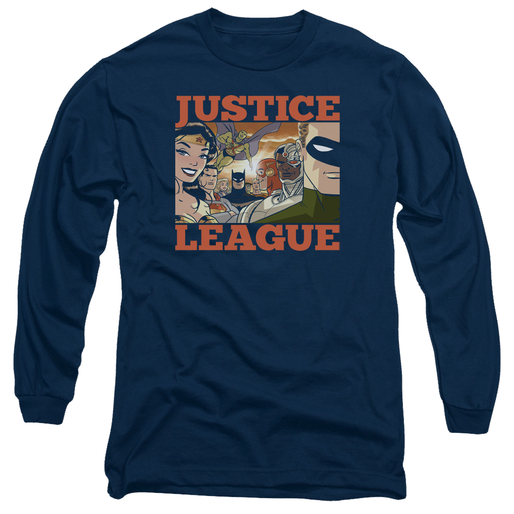 Justice League New Dawn Group Men's Long Sleeve T-Shirt Men's Long Sleeve T-Shirt Justice League   