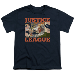 Justice League New Dawn Group - Youth T-Shirt Youth T-Shirt (Ages 8-12) Justice League   