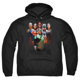 Justice League Roll Call Pullover Hoodie Pullover Hoodie Justice League   