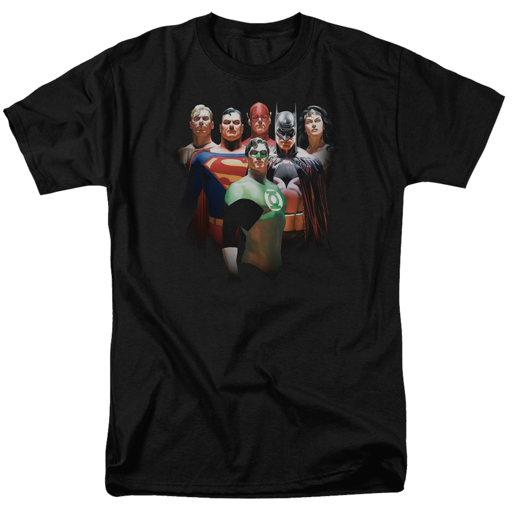 Justice League Roll Call Men's Regular Fit T-Shirt Men's Regular Fit T-Shirt Justice League   