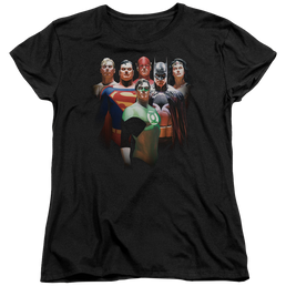 Justice League Roll Call Women's T-Shirt Women's T-Shirt Justice League   