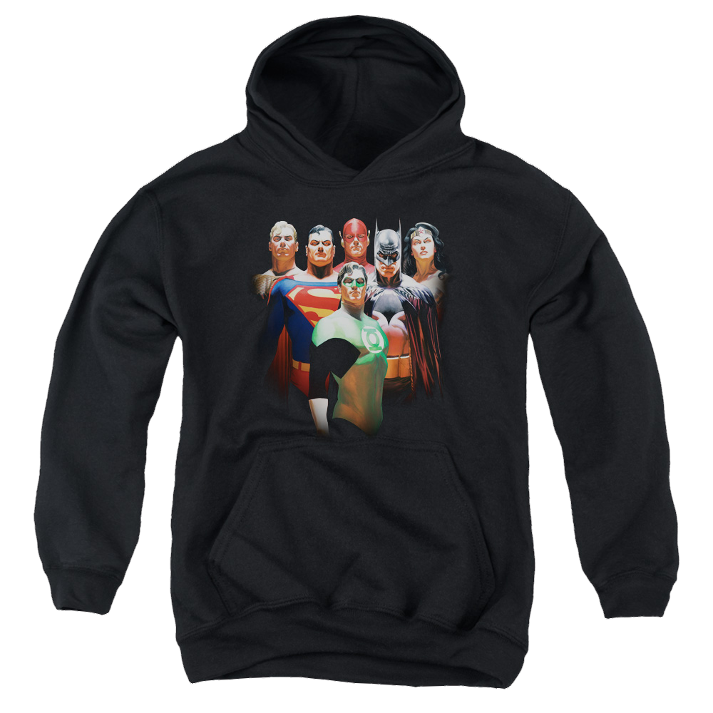 Justice League Roll Call - Youth Hoodie Youth Hoodie (Ages 8-12) Justice League   