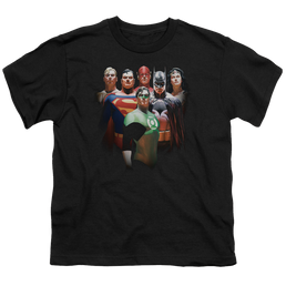 Justice League Roll Call - Youth T-Shirt Youth T-Shirt (Ages 8-12) Justice League   