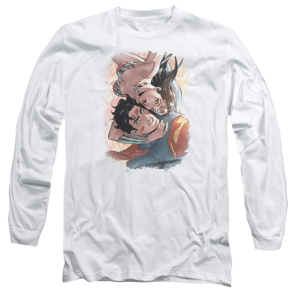 Justice League Love Birds Men's Long Sleeve T-Shirt Men's Long Sleeve T-Shirt Justice League   