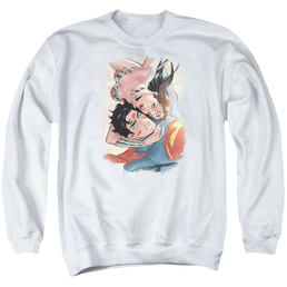 Justice League Love Birds Men's Crewneck Sweatshirt Men's Crewneck Sweatshirt Justice League   
