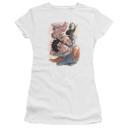 Justice League Love Birds Juniors T-Shirt Juniors T-Shirt Justice League   