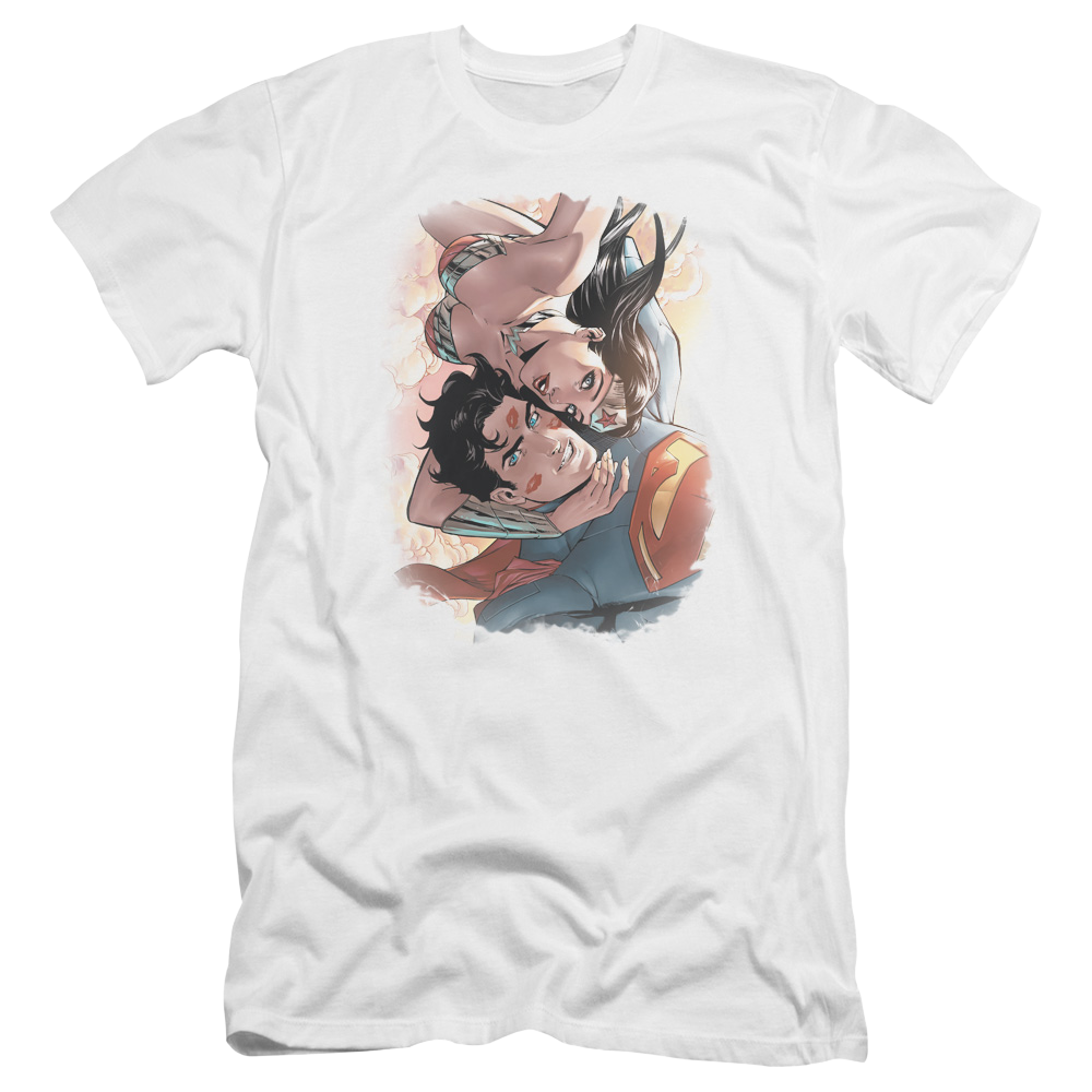 Justice League Love Birds Men's Premium Slim Fit T-Shirt Men's Premium Slim Fit T-Shirt Justice League   