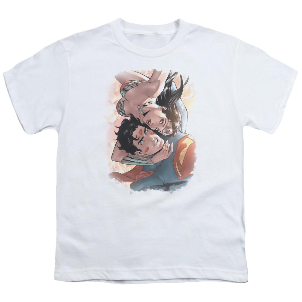 Justice League Love Birds - Youth T-Shirt Youth T-Shirt (Ages 8-12) Justice League   