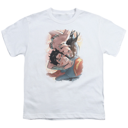 Justice League Love Birds - Youth T-Shirt Youth T-Shirt (Ages 8-12) Justice League   