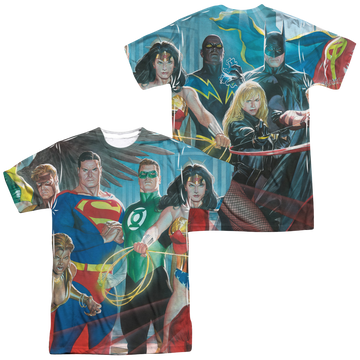 Justice League League Of Heroes men's all-over print t-shirt
