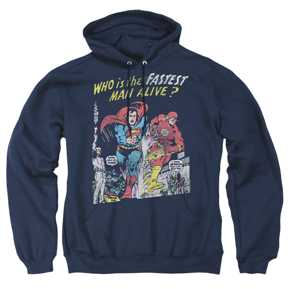 Justice League Fastest Man Pullover Hoodie Pullover Hoodie Justice League   