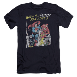 Justice League Fastest Man Men's Premium Slim Fit T-Shirt Men's Premium Slim Fit T-Shirt Justice League   