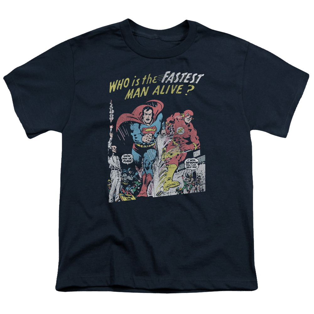 Justice League Fastest Man - Youth T-Shirt Youth T-Shirt (Ages 8-12) Justice League   