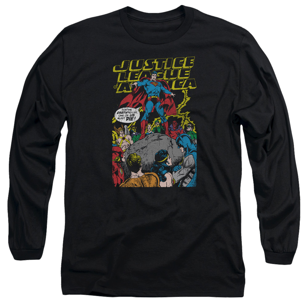 Justice League Ultimate Scarifice Men's Long Sleeve T-Shirt Men's Long Sleeve T-Shirt Justice League   