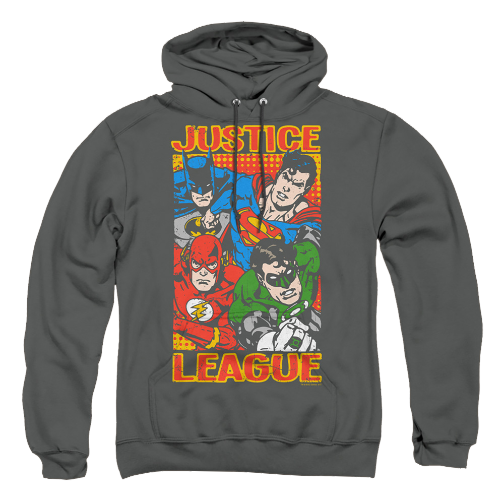 Justice League Hero Mashup Pullover Hoodie Pullover Hoodie Justice League   