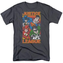 Justice League Hero Mashup Men's Regular Fit T-Shirt Men's Regular Fit T-Shirt Justice League   