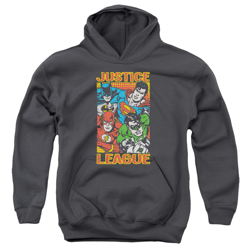 Justice League Hero Mashup - Youth Hoodie Youth Hoodie (Ages 8-12) Justice League   