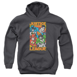 Justice League Hero Mashup - Youth Hoodie Youth Hoodie (Ages 8-12) Justice League   