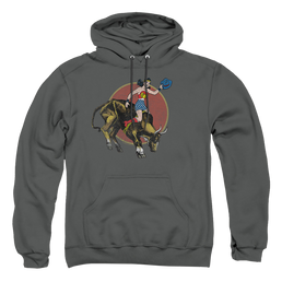 Justice League Bull Rider Pullover Hoodie Pullover Hoodie Wonder Woman   