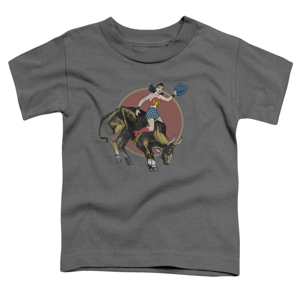 Wonder Woman Bull Rider - Toddler T-Shirt Toddler T-Shirt Wonder Woman   