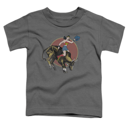 Wonder Woman Bull Rider - Toddler T-Shirt Toddler T-Shirt Wonder Woman   
