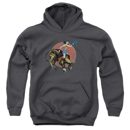 Wonder Woman Bull Rider - Youth Hoodie Youth Hoodie (Ages 8-12) Wonder Woman   