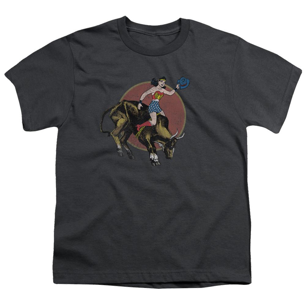 Wonder Woman Bull Rider - Youth T-Shirt Youth T-Shirt (Ages 8-12) Wonder Woman   