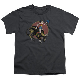 Wonder Woman Bull Rider - Youth T-Shirt Youth T-Shirt (Ages 8-12) Wonder Woman   