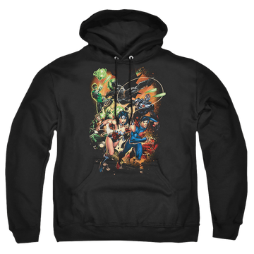 Justice League Battle Ready Pullover Hoodie Pullover Hoodie Justice League   